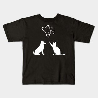 Dog and Cat Lover Kids T-Shirt